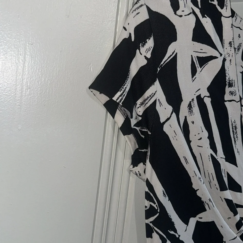 Black & White Midi Dress by Talbots - Size 4